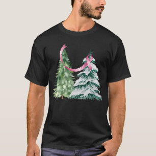 Coquette Kerstboom, Borstkanker Bewustzijn T-shirt