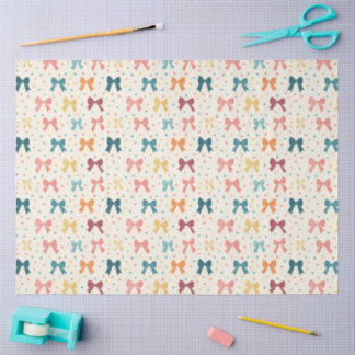 Coquette lintpatroon met polka stippen tissuepapier