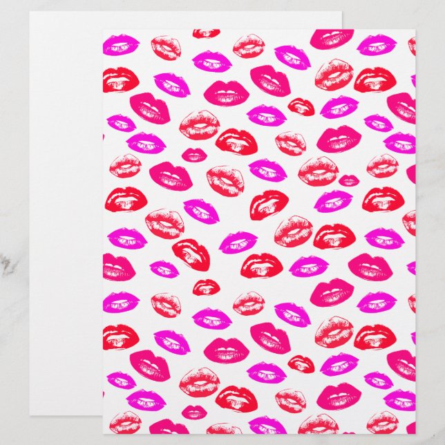 Coquette Lippenstift Patroon Karton (Voorkant / Achterkant)