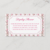 Coquette Love Shack Baby Shower Display Shower Informatiekaartje (Voorkant)