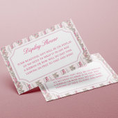 Coquette Love Shack Baby Shower Display Shower Informatiekaartje