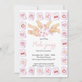 Coquette Mahjong Party Kaart (Voorkant)
