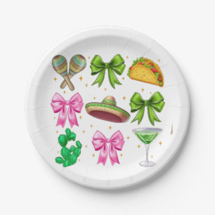 Coquette Mardi Gras Bow Fleur De Lis Mask Fat Tues Papieren Bordje