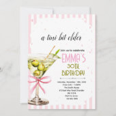 Coquette Martini Birthday Invitation (Devant)