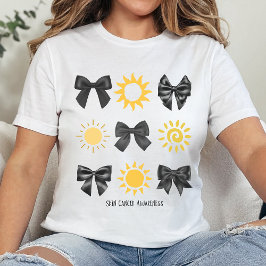 Coquette Melanoma Awareness Tshirt, Minimalistisch Tri-Blend Shirt