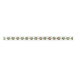 Coquette Mistletoe Waterverf Kerstlint Lint