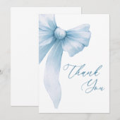 Coquette Moderne Bleu Nœud Merci (Devant / Derrière)