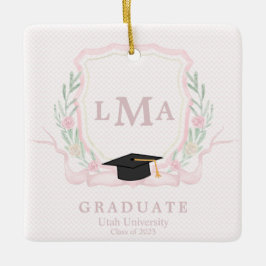 Coquette monogram Afstuderen Keramisch Ornament