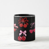 Coquette Noir Rouge Têche Mug Joli Joli Cadeau (Centre)