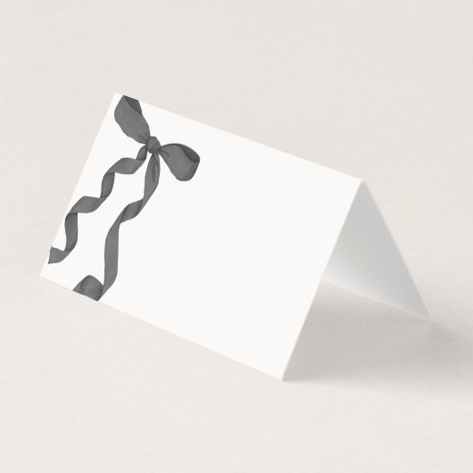 Coquette Noire Bow Place Carte Décor Table (Front)