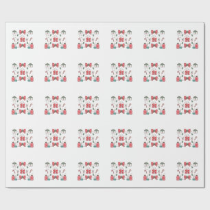 Coquette Nurse Bow Custom Nurse Kerstmis Cadeaupapier