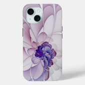 Coquette Paarse Abstracte Bloemen Case-Mate iPhone Case (Achterkant)