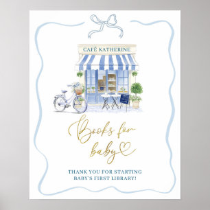 Coquette Parijs café Boeken voor Baby Poster