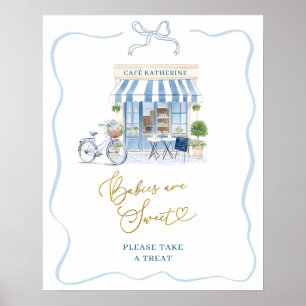 Coquette Parijse cafe Baby zijn Sweet Poster