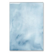 Coquette Parijse cafe Franse Blauwe Tafel Nummer Kaart (Achterkant)