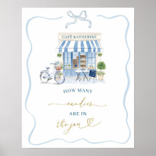 Coquette Parijse cafe Kaart en geschenken Poster