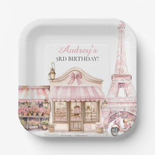 Coquette Paris Franse Parijse Cafe Verjaardag Papieren Bordje