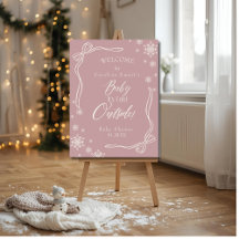 Coquette Pink Baby son baby shower extérieur froid