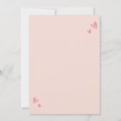 Coquette Pink Bow Girls Birthday Party Invitation (Dos)