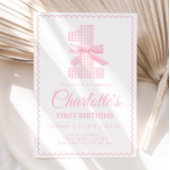 Coquette PINK BOW Invitation d'anniversaire