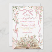 Coquette pink bow storybook new chapter kaart (Voorkant)