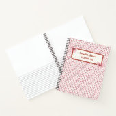 Coquette Pink Bow  Terug naar School Notitieboek (Binnen)