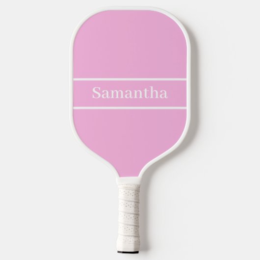 Coquette Pink Bows Custom Monogram Name Preppy Pickleball Paddle (Achterkant)