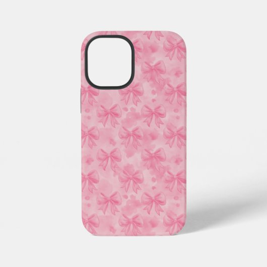 Coquette Pink Bows iPhone Hoesje (Achterkant)