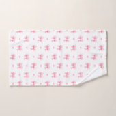 Coquette Pink Bows Ribbons Motif sans couture (Serviette à main)