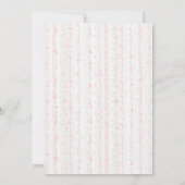 Coquette Pink Bunny Girl Baby Shower Invitation (Dos)