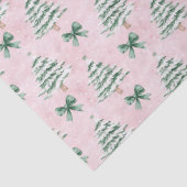 Coquette Pink Christmas Tree Tissue Paper Tissuepapier (Detail)