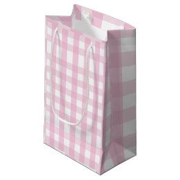 Coquette Pink Plaid Klein Cadeauzakje