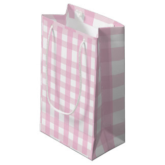 Coquette Pink Plaid Klein Cadeauzakje