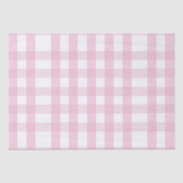 Coquette Pink Plaid Tissuepapier