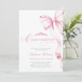 Coquette Pink Quinceañera Invitation (Debout devant)