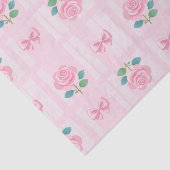 Coquette Plaid lint & Roos Roze Tissuepapier (Detail)