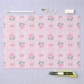 Coquette Plaid lint & Roos Roze Tissuepapier (Craft)