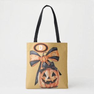 Coquette Pompoen Design Monogram Draagtas