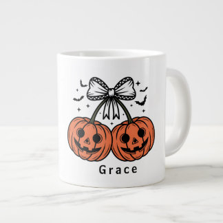 Coquette Pompoen Kersen Persoonlijke Halloween Extra Grote Beker