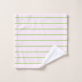Coquette Préparation Chic Pastel Vert Et Rose Rayu (Gant de toilette)