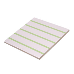 Coquette Preppy Chic Pastel Groen En Roze Strepen Tegeltje