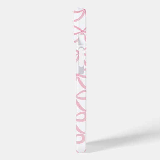 Coquette Preppy Roze Bogen Case-Mate iPhone Case (Achterkant / Links)