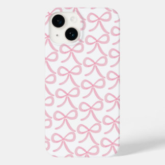 Coquette Preppy Roze Strikken Case-Mate iPhone 14 Hoesje