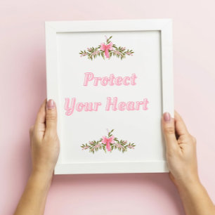 Coquette Quote Muurkunst - Lichtroze strik Floral Poster