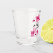 Coquette Red Cherry Bow Bachelorette 21 Verjaardag Shot Glas (Links)