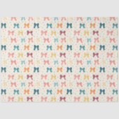 Coquette Ribbon Pattern with Polka Dots Tissuepapier (Voorkant)