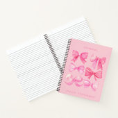 Coquette Rose Aquarelle tendance Bow Girly Journal (Intérieur)