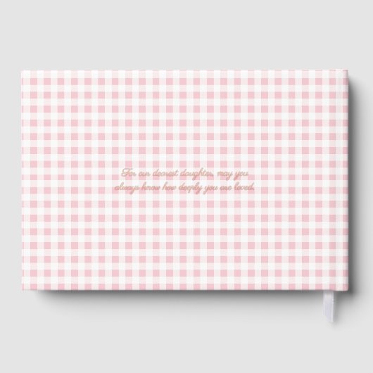 Coquette rose Bow 1er anniversaire fille (Verso)