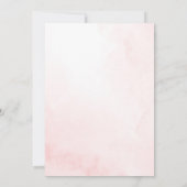 Coquette Rose Bow Baby Girl Douche Invitation (Dos)