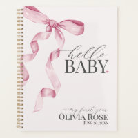 Coquette Rose Bow Girl Baby Gift Ma première année